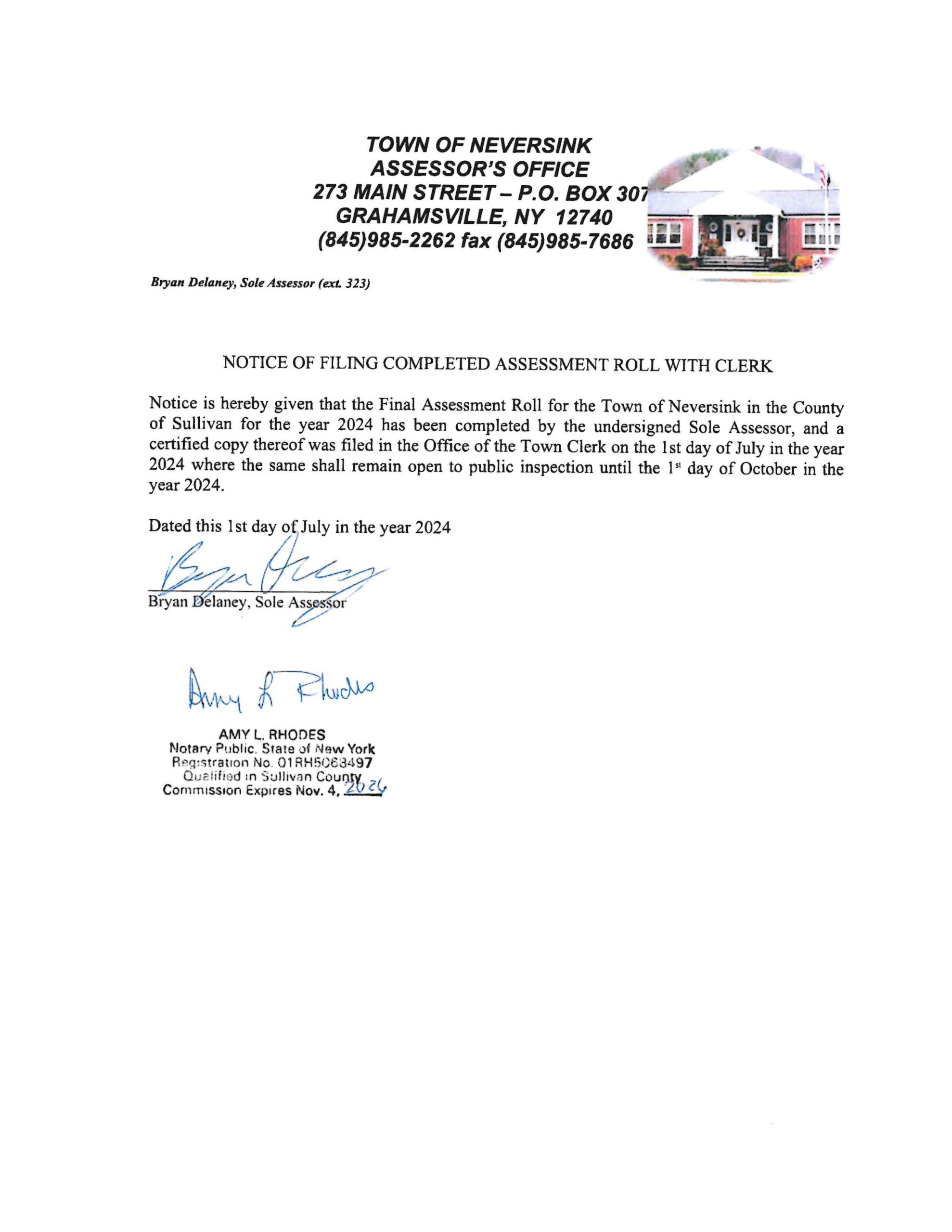 2024 Final Assessment Roll