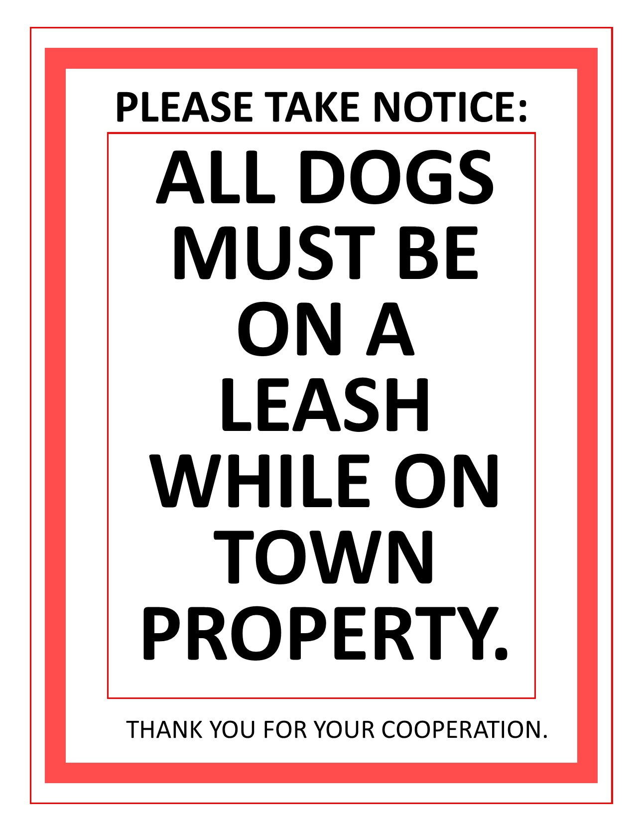 Leash Notice