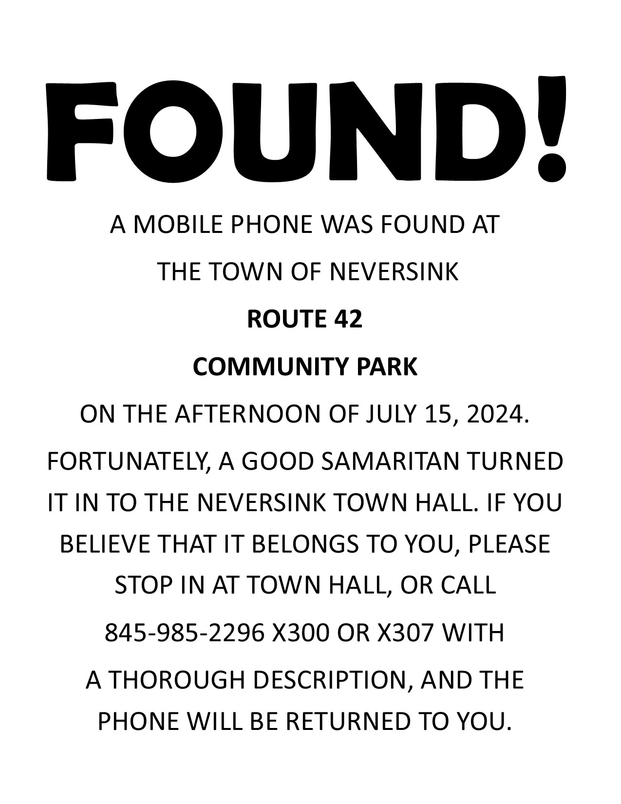 Found Mobile Phone 7/15/24