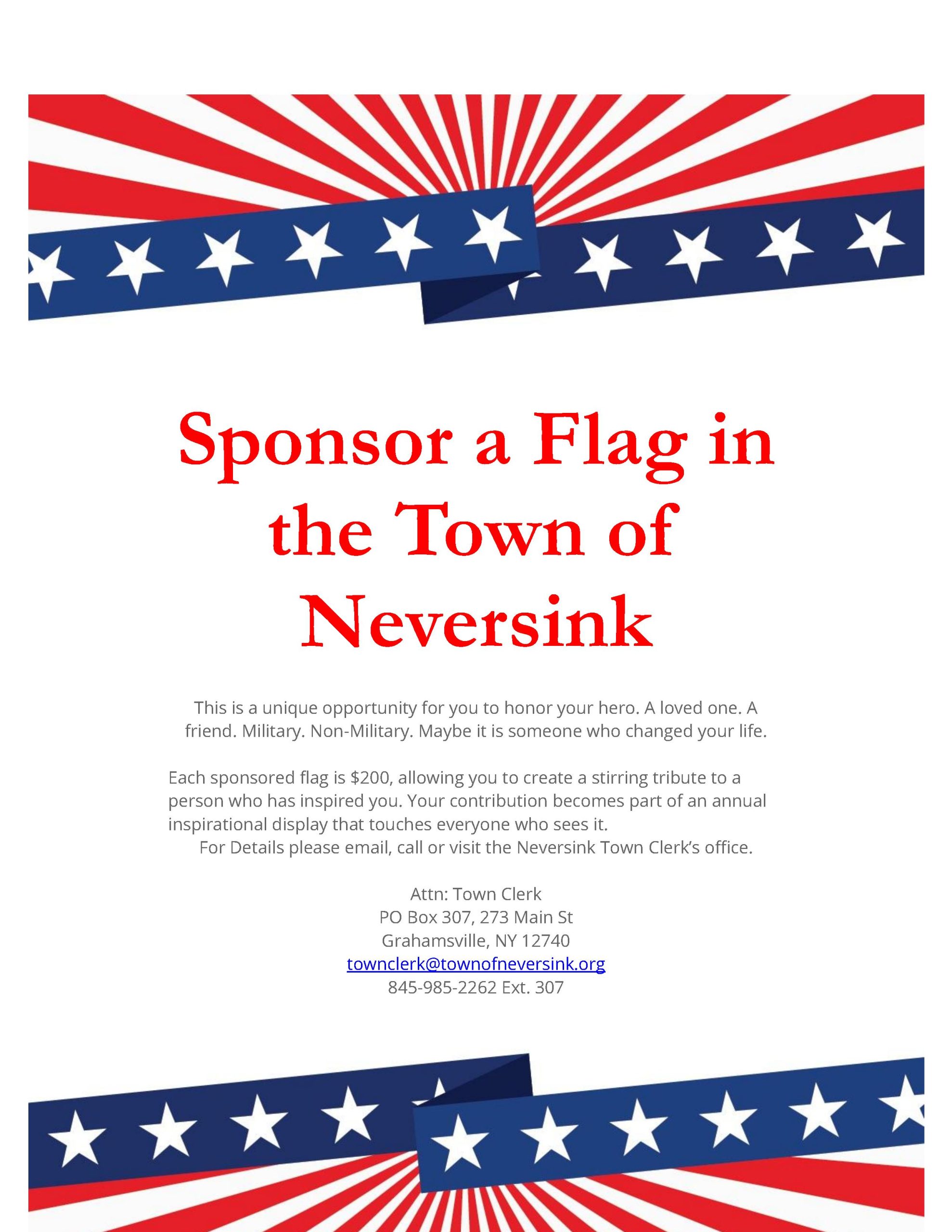 Sponsor a Flag Banner 2025