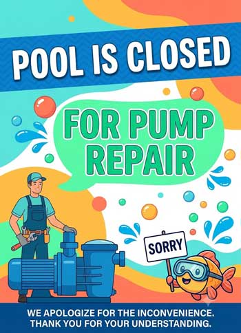 Pool Closed for Pump Repairs